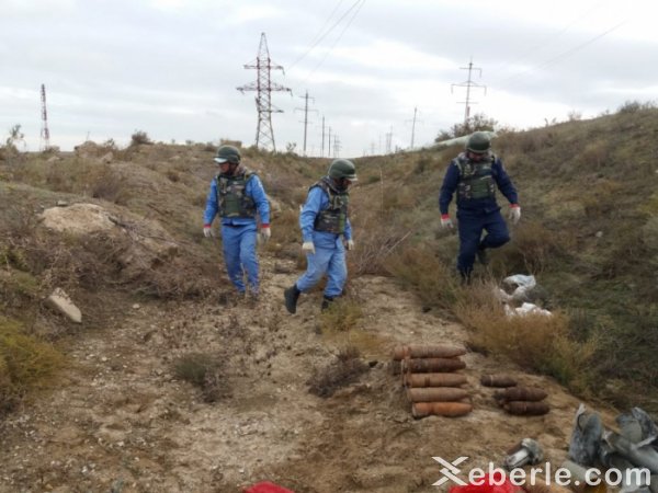 Sumqayıtda zavod ərazisində 25 mərmi tapıldı - FOTO