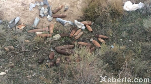 Sumqayıtda zavod ərazisində 25 mərmi tapıldı - FOTO