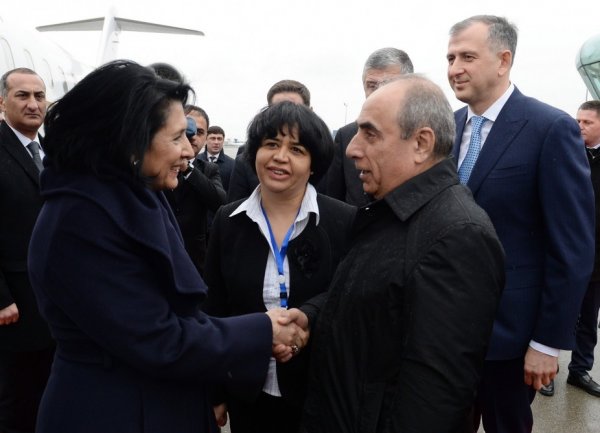 Gürcüstanın Prezidenti Azərbaycanda - FOTO