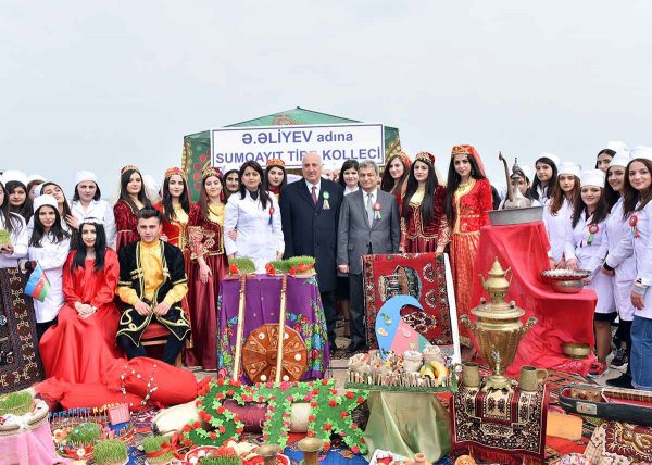 Sumqayıt bulvarında möhtəşəm Novruz şənliyi - FOTOLAR