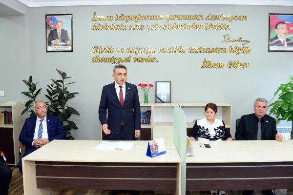 Sumqayıtda yeni təmirdən çıxmış vəkil bürosu açıldı -FOTOLAR