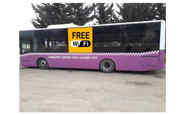 Sumqayıtda avtobuslarda “Wi-Fi” avadanlıqları quraşdırılacaq