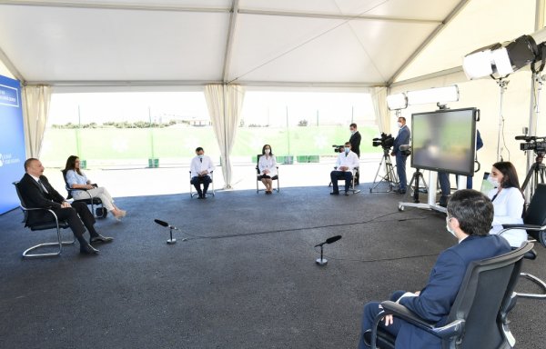 Prezident videobağlantı ilə Sumqayıtda ilk modul tipli xəstəxananın açılışını edib -FOTOLAR