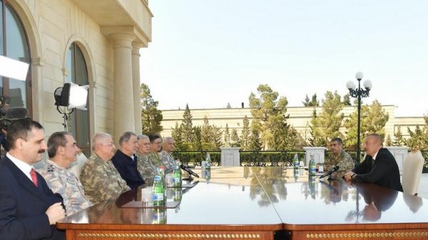 Prezident İlham Əliyev Türkiyənin generallarını qəbul etdi - FOTO