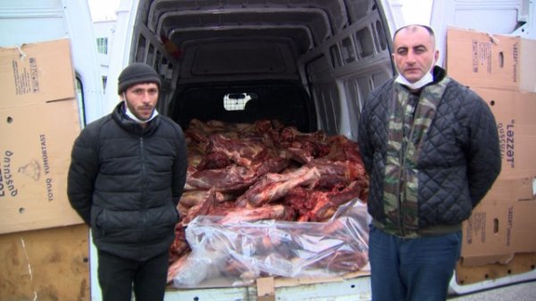 10 ton at və ölmüş mal əti satanlar saxlanıldı - VİDEO