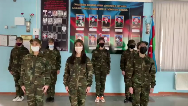 Sumqayıtda 30 məktəbin hərbi marş yarışması- bu məktəblər qalib oldu (VİDEO)