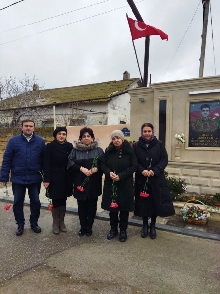 Sumqayıtda şəhid ailəsi ziyarət edilib - FOTO