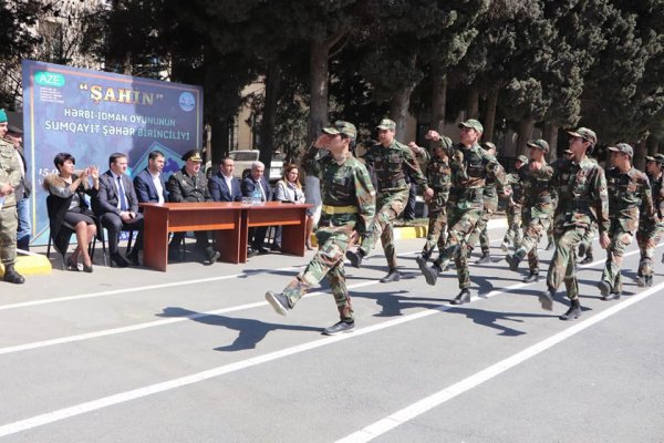 Sumqayıtda "Şahin" hərbi-idman oyununun şəhər birinciliyi keçirilib - FOTOLAR