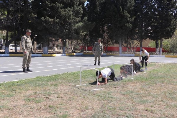 Sumqayıtda "Şahin" hərbi-idman oyununun şəhər birinciliyi keçirilib - FOTOLAR