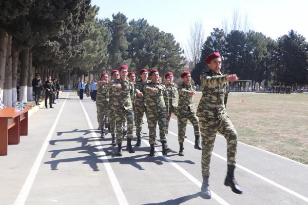 Sumqayıtda "Şahin" hərbi-idman oyununun şəhər birinciliyi keçirilib - FOTOLAR