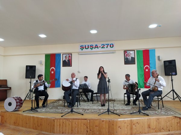 Şuşa rayon Quşçular kənd Uşaq Musiqi Məktəbində hesabat konserti keçirilib - FOTO