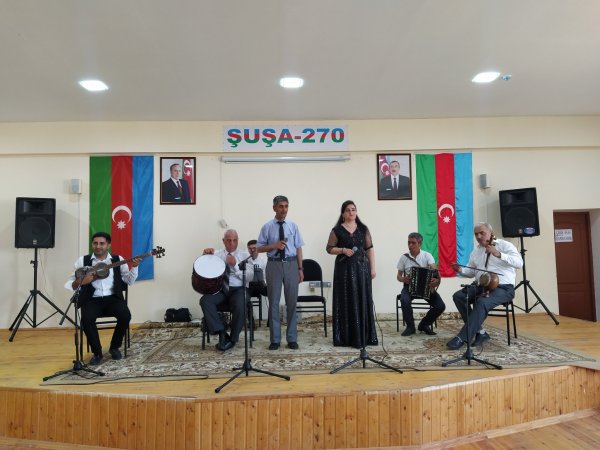Şuşa rayon Quşçular kənd Uşaq Musiqi Məktəbində hesabat konserti keçirilib - FOTO