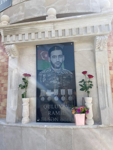 Sumqayıtda şəhid Ramil Quliyevin adını daşıyan küçənin açılışı olub - VİDEO (FOTO)
