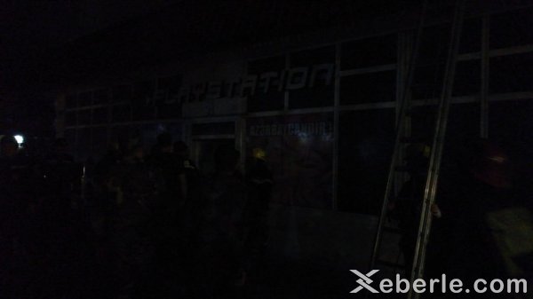 Sumqayıtda kafe yandı - VİDEO (FOTO)