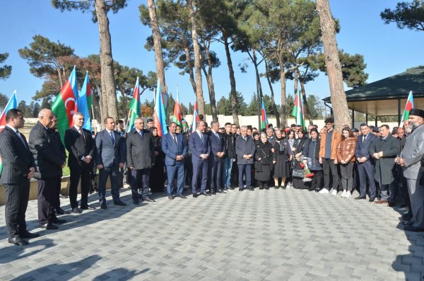 Vətən müharibəsinin şəhidi anıldı - FOTO