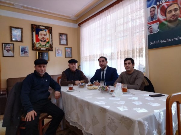 Sumqayıtda şəhid və qazi ailələri ziyarət edilib - FOTO