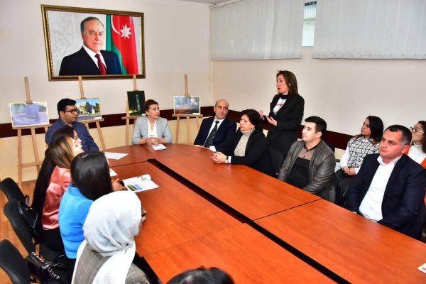 Sumqayıtda “Heydər Əliyev və mədəni irsimiz” adlı tədbir keçirilib - FOTO