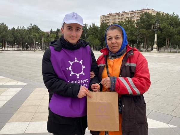 Sumqayıt gənclərindən nümunəvi addım - FOTOLAR