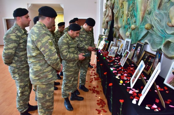 Sumqayıtda Vətən müharibəsi şəhidinin mövlud tədbiri keçirilib - FOTOLAR