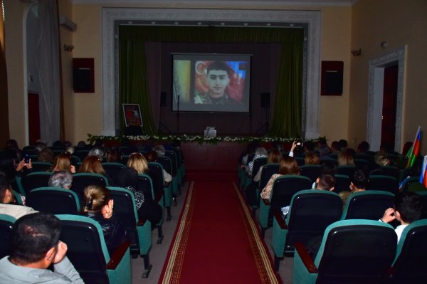 Sumqayıtda Vətən müharibəsi şəhidinin mövlud tədbiri keçirilib - FOTOLAR