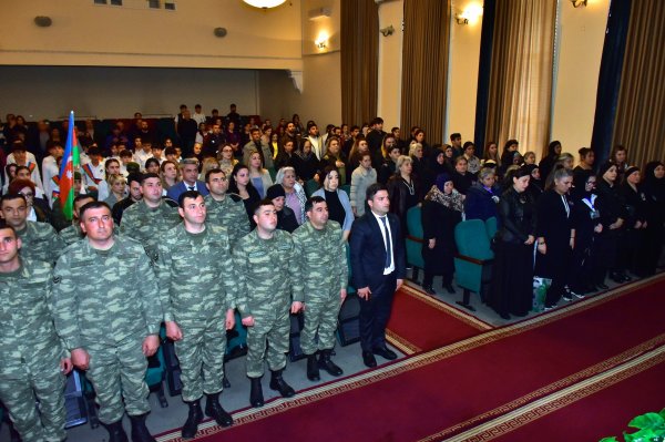 Sumqayıtda Vətən müharibəsi şəhidinin mövlud tədbiri keçirilib - FOTOLAR