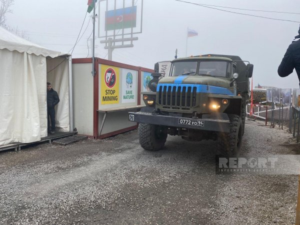 Bu gün Xankəndi-Laçın yolunda sülhməramlıların 47 avtomobili maneəsiz keçib