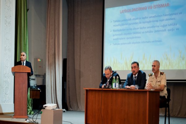 Sumqayıtda təhlükə potensiallı obyektlərdə təhlükəsizliyin təmin edilməsi müzakirə olunub