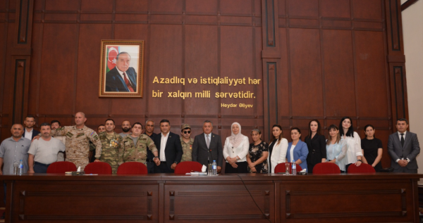 Abşeronda şəhid ailələri və qazilərlə növbəti görüş keçirildi - FOTOLAR