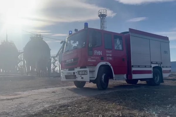 FHN Sumqayıtda yanğın-taktiki təlimi keçirib  (FOTO - VİDEO)