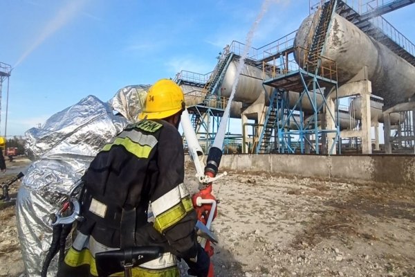 FHN Sumqayıtda yanğın-taktiki təlimi keçirib  (FOTO - VİDEO)