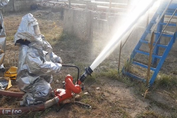 FHN Sumqayıtda yanğın-taktiki təlimi keçirib  (FOTO - VİDEO)