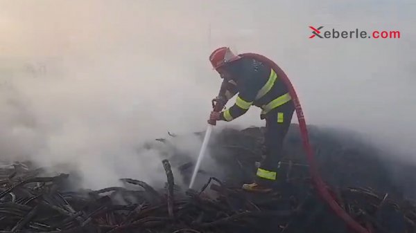 Sumqayıtda yanğın başlayıb - VİDEO (FOTOLAR)