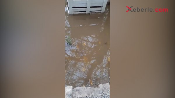 Sumqayıtın bu ərazisində kanalizasiya xətti tutuldu, yolu su basdı  VİDEO (FOTO)