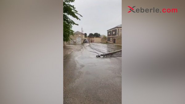 Sumqayıtda külək və yağışın fəsadları: Yazda payıza hazır olmayan sakinlər (FOTO + VİDEO)