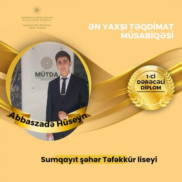 Sumqayıt şagirdləri “Ən yaxşı təqdimat” müsabiqəsinin qalibi oldu - FOTO