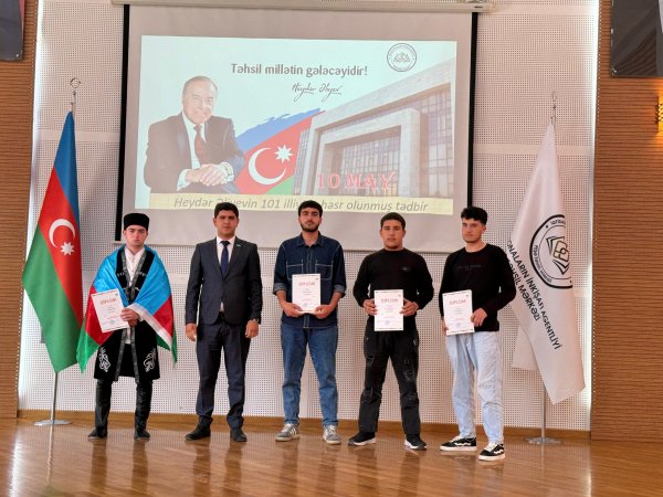 Peşə Təhsil Mərkəzində Ulu Öndər Heydər Əliyevin anadan olmasının 101 illiyinə həsr olunmuş tədbir keçirilib - FOTOLAR