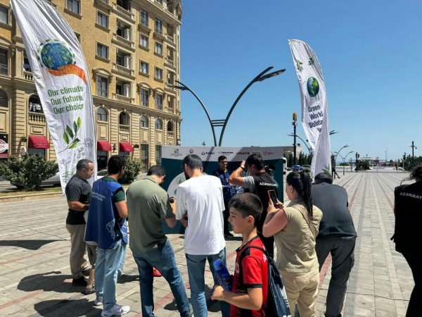 Sumqayıtda “Tullantıları hədiyyələrə dəyiş” festivalı keçirilib - FOTOLAR