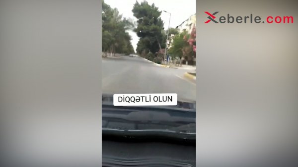 Sumqayıtın bu yolunda sürücülər diqqətli olmalıdır (FOTO – VİDEO)