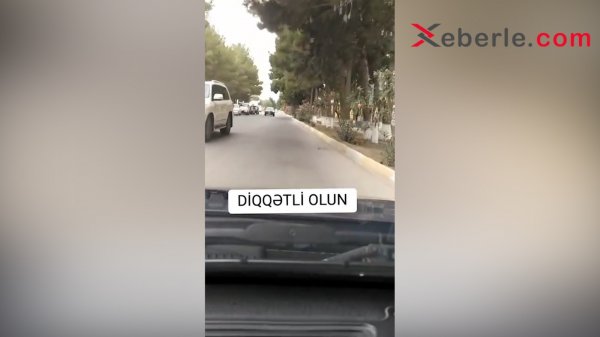 Sumqayıtın bu yolunda sürücülər diqqətli olmalıdır (FOTO – VİDEO)