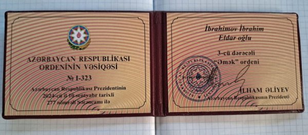 Prezident sumqayıtlı məşqiçiyə orden verdi - FOTO