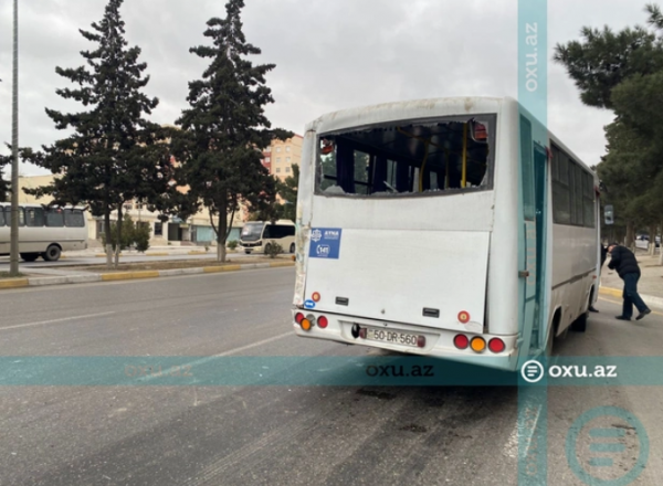 Sumqayıtda sərnişin avtobusları toqquşdu - FOTOLAR