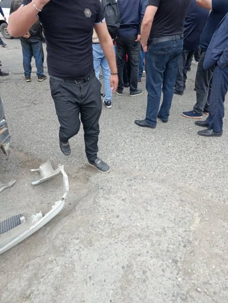 Sumqayıtda motosiklet sürücüsü qəza törətdi