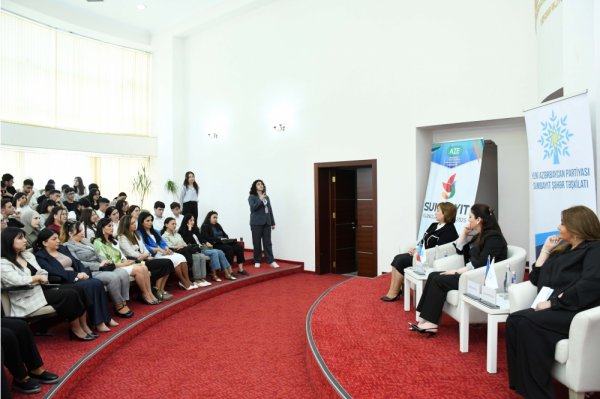 Sumqayıtda  “Gənclik və qadınların gücü: Hüquqi dövlət və suverenlik uğrunda” mövzusunda tədbir keçirilib - FOTOLAR