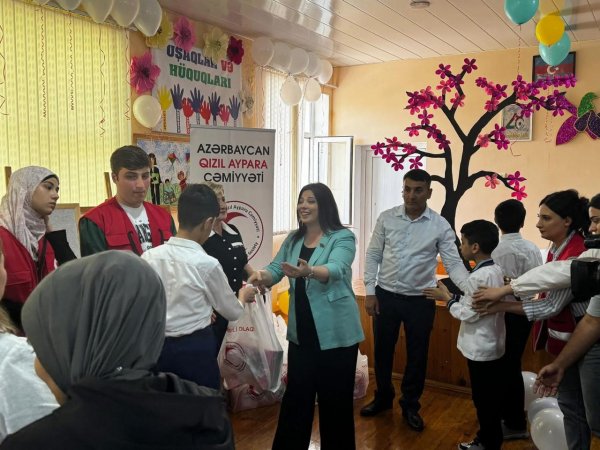 Deputat Səbinə Salmanovanın təşəbbüsü ilə sağlamlıq imkanları məhdud uşaqlara hədiyyələr verilib