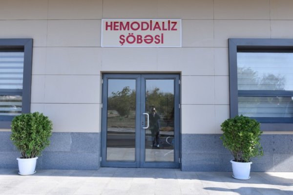 Sumqayıt Tibb Mərkəzində yeni Hemodializ şöbəsi fəaliyyətə başlayıb