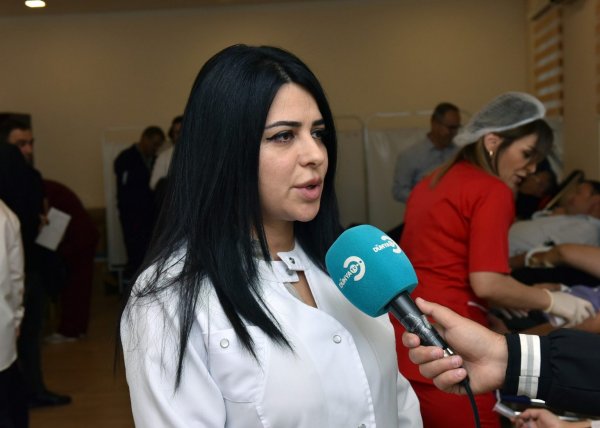 Sumqayıtda qanvermə aksiyası keçirilib – FOTO