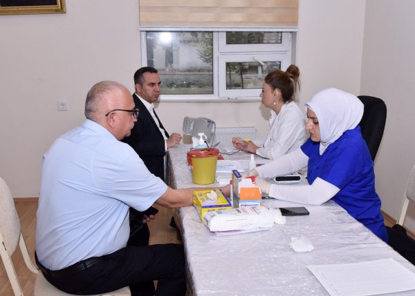 Sumqayıtda qanvermə aksiyası keçirilib – FOTO