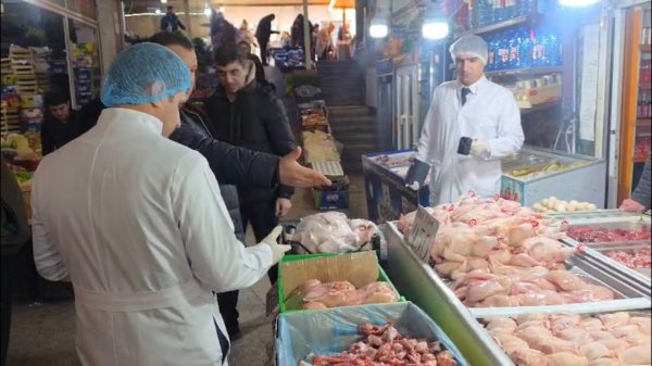 Xırdalan bazarında yoxlama aparılıb Xırdalan bazarında yoxlama aparılıb