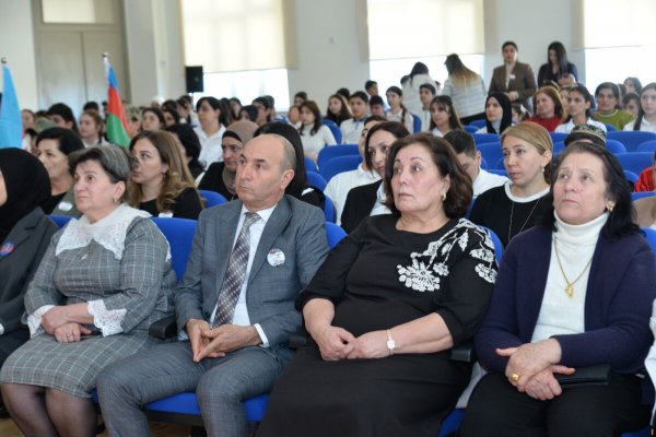 Veteran müəllimlərlə unudulmaz görüş... -FOTOLAR